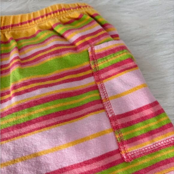 Baby Gap Pink Striped Shorts Medium 6 Months - Picture 3 of 5